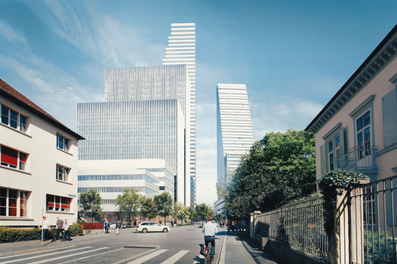 Mock up Roche buildings at Grenzacherstrasse